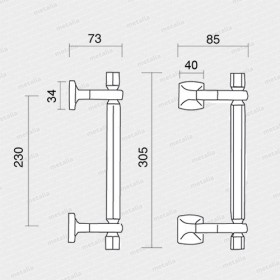 madlo Toscana PVD-technický list